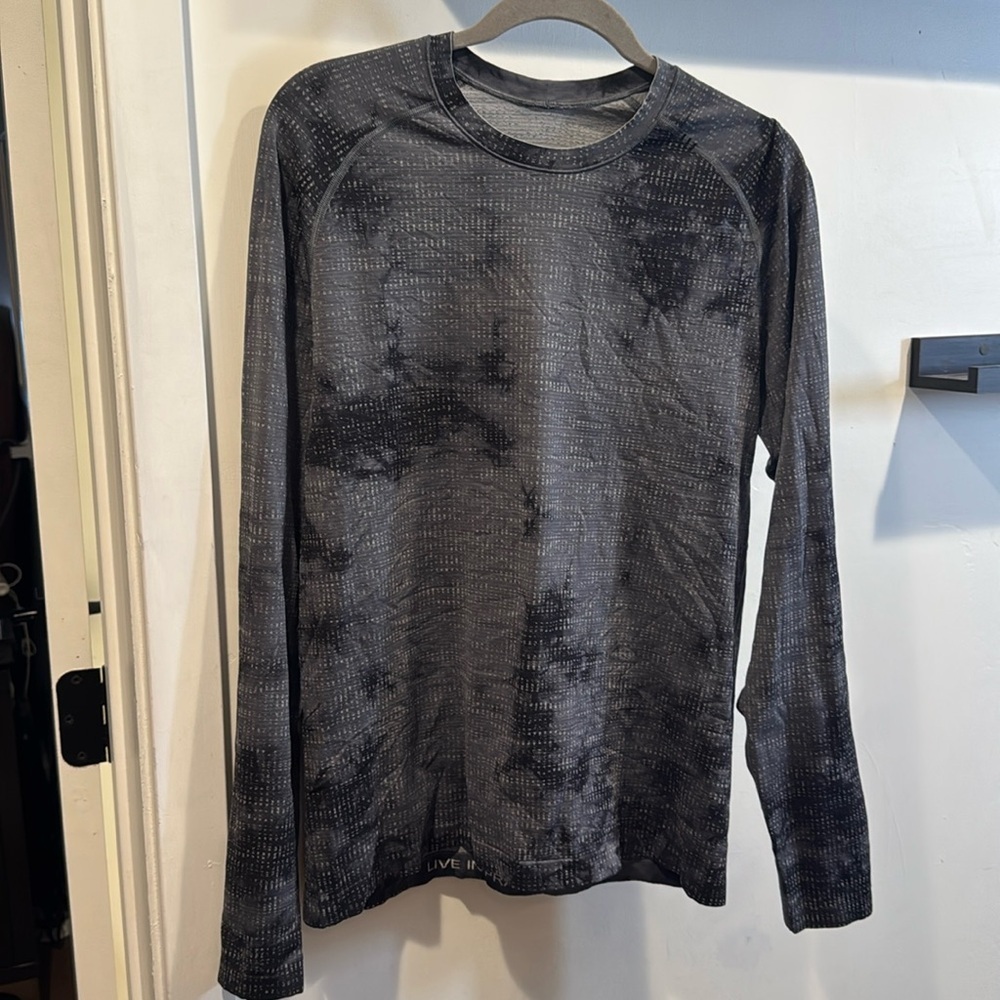 Lululemon Metal Vent Tech Long Sleeve Men's Shirt DMRA/Black Size M